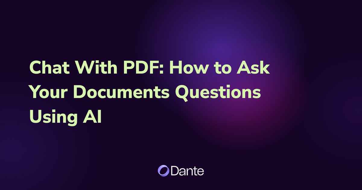 Chat With PDF: How to Ask Your Documents Questions Using AI