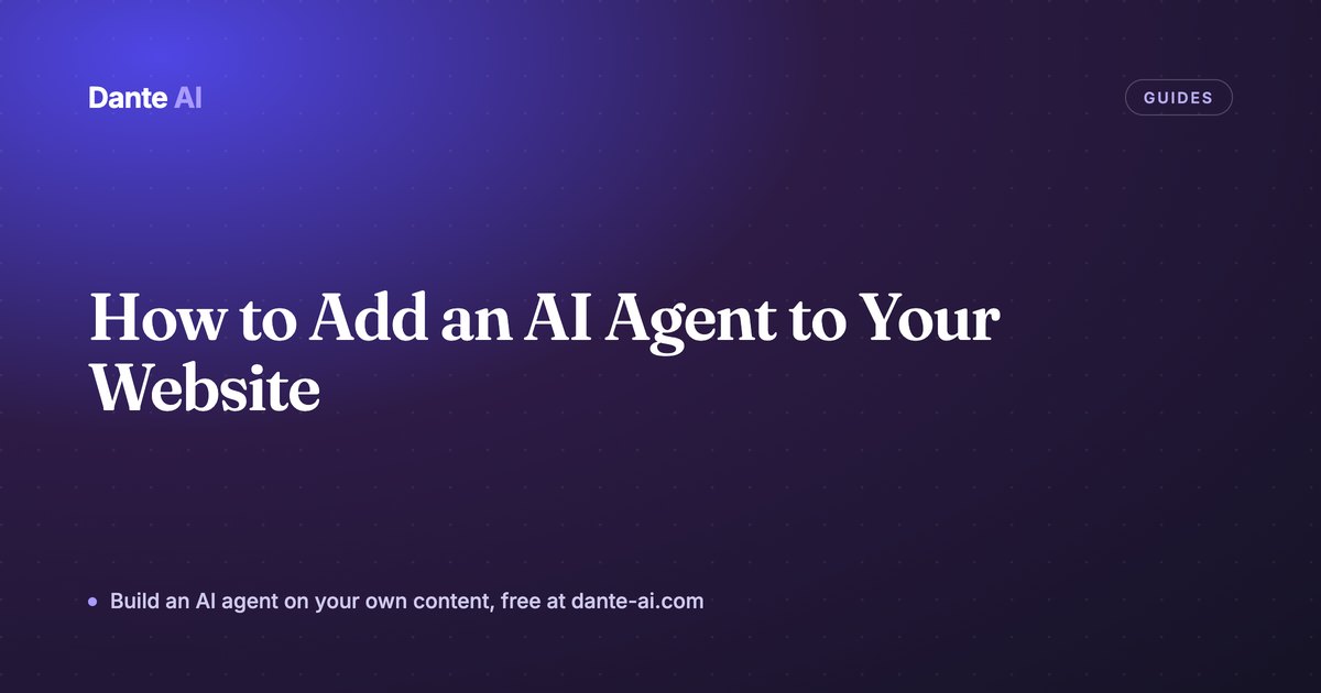 How to Add an AI Agent to Your Website (Step by Step)